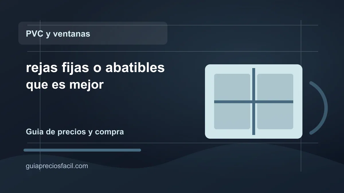 Imagen del articulo rejas fijas o abatibles que es mejor en Guia Precios Facil